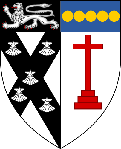 File:Escutcheon of George Baker impaling Weston.png