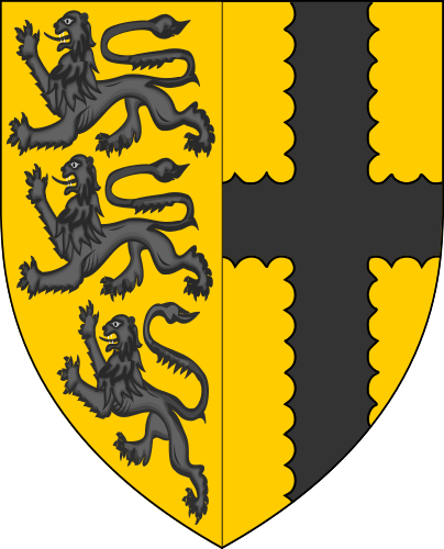 File:Escutcheon of Carew impaling Mohun.png