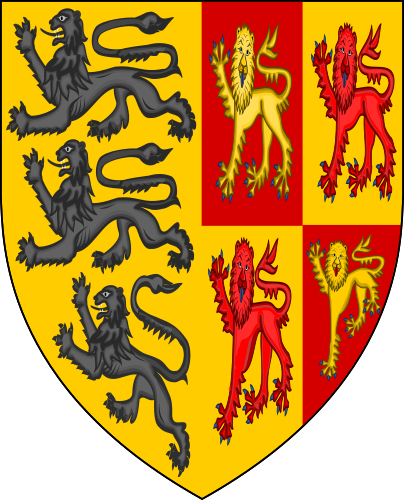 File:Escutcheon of Carew impaling South Wales.png