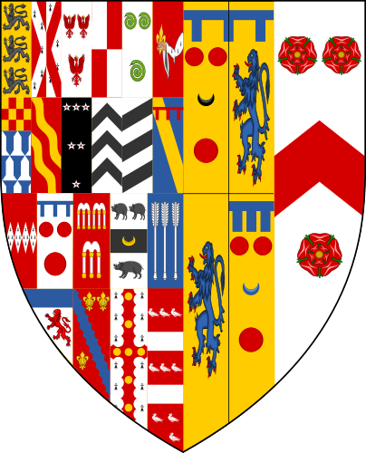 File:Escutcheon of Carew etc impaling Courtenay-Redvers & Smarte.png