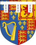 James II & VII, King of England, Scotland & Ireland (1633-1701) arms as Duke of York