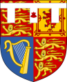 William, Prince of Wales (1982-) Son of King Charles III arms as Duke of Cambridge