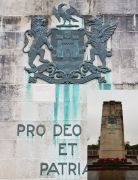 The arms on Swansea War Memorial.