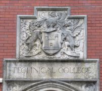 Another interpretation, on the former Swansea Technical College in Mountpleasant (now part of University of Wales Trinity St.David).