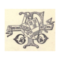 George Grant Francis's monogram and arms on the title page of his book The smelting of copper in the Swansea district of south Wales (1881)